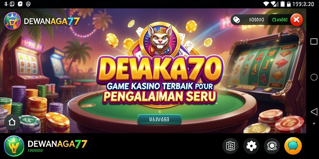 Tampilan gameplay Kasino yang mengasyikkan di DEWANAGA77.