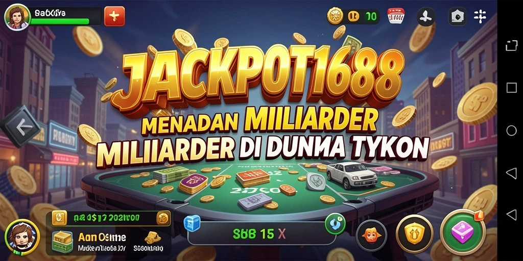 Tampilan menarik dari gameplay JACKPOT168 di dunia Tycoon.