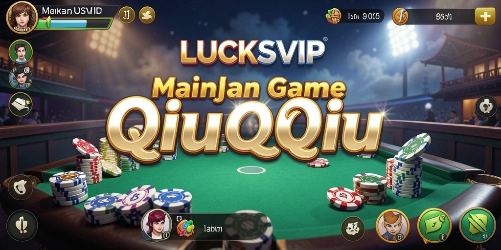 Tampilan seru gameplay QiuQiu di LUCKSVIP