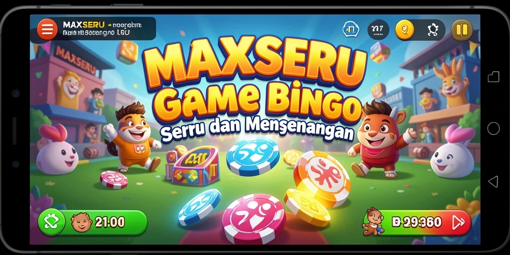 Gameplay Bingo seru di MAXSERU dengan koleksi kartu yang menarik.