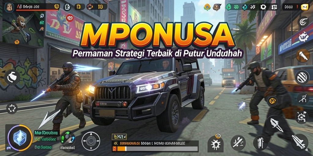 Tampilan gameplay MPONUSA yang menegangkan dan penuh strategi.