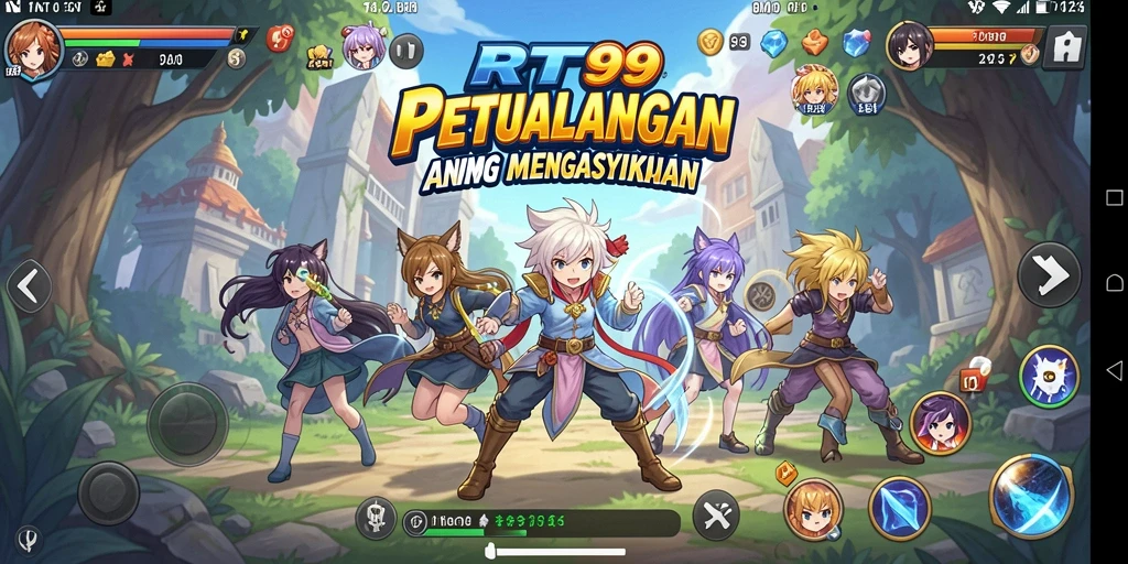 Gameplay seru dan karakter anime menawan di RT99.