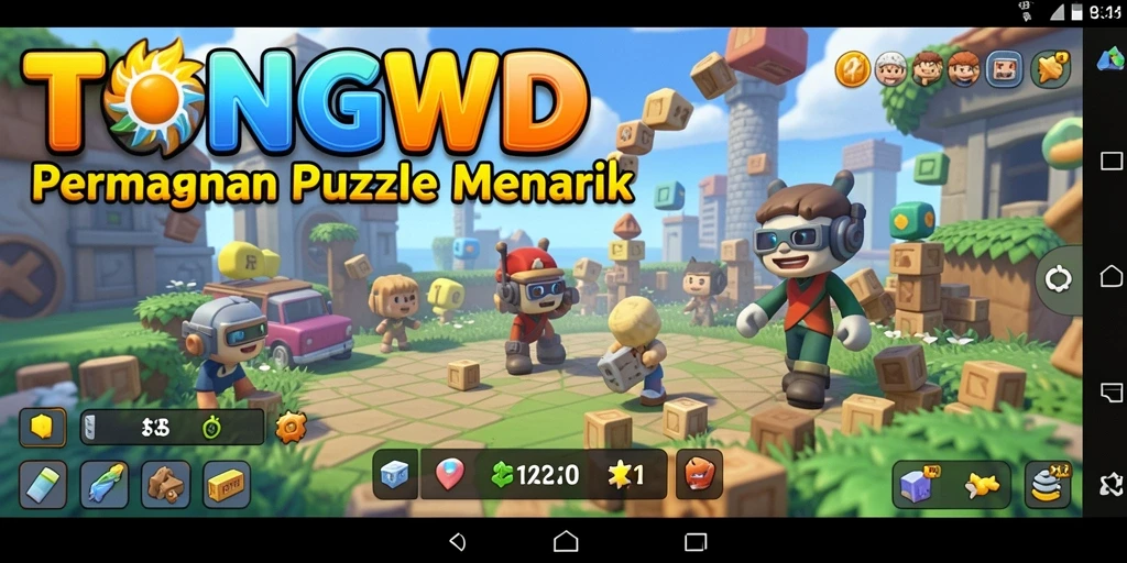 Tampilan gameplay menarik dari TONGWD yang penuh tantangan.